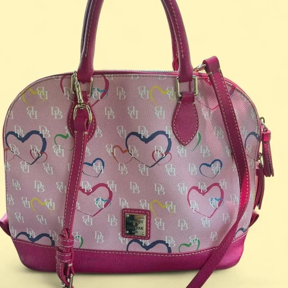 Dooney & Bourke Pink Satchel - Picture 2 of 10